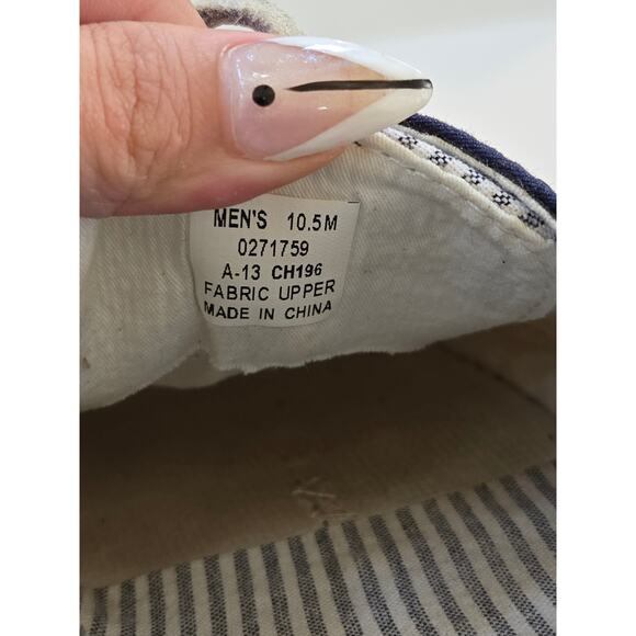 Sperry Top Sider Size US 10.5M Blue stripes - Picture 5 of 5